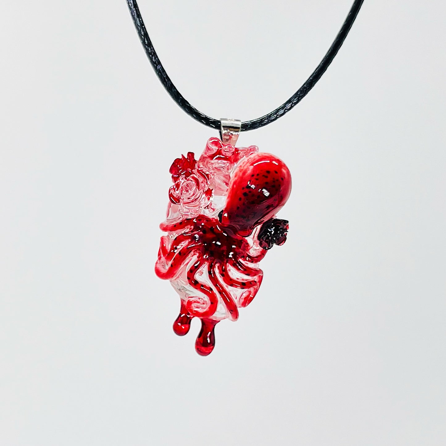 Blood red octopus heart