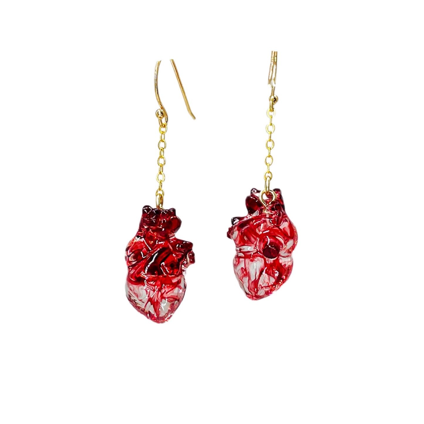 heart-shaped earrings