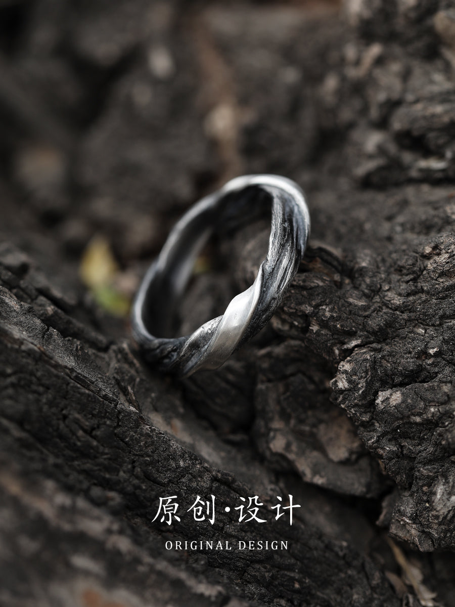 "Floating Wood" Ring