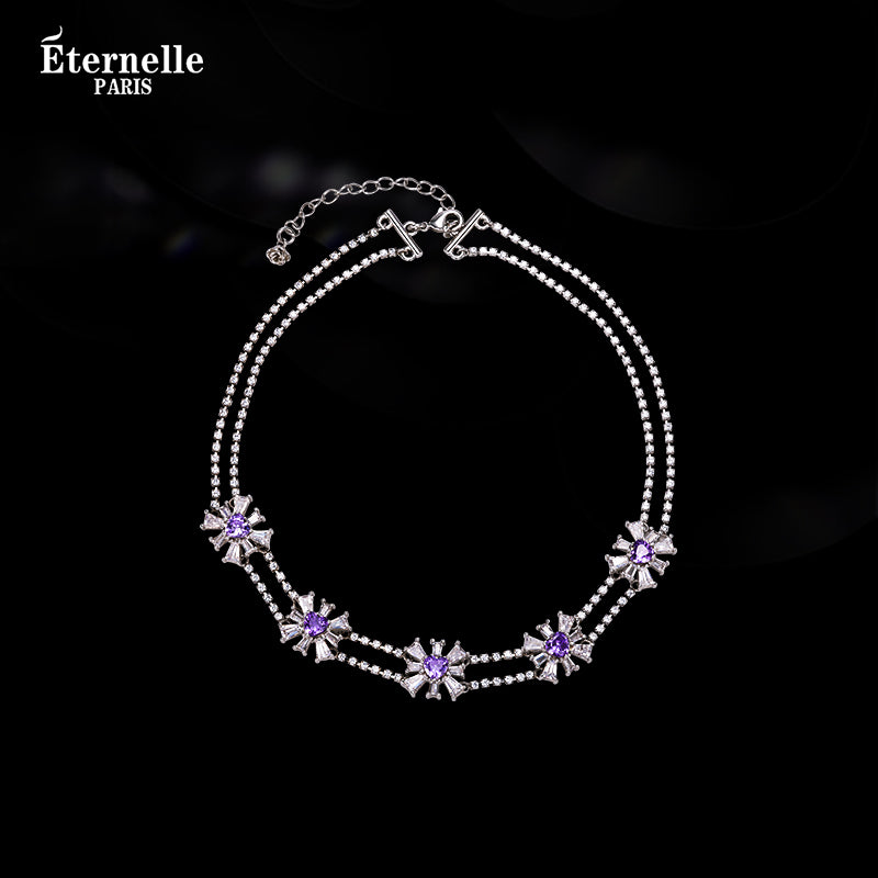 Eternelle French eternal original lavender choker women's high-quality clavicle girlfriend gift