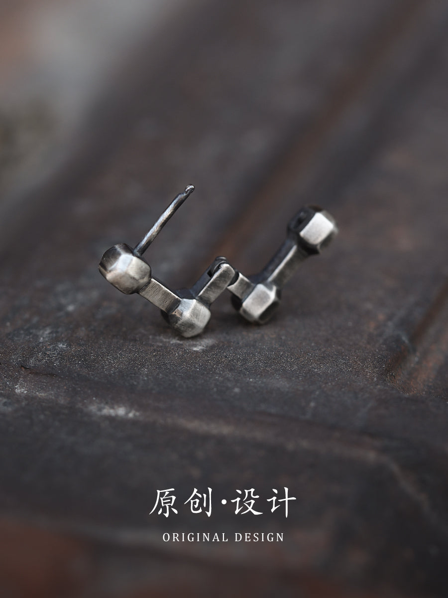 "Dumbbell" Earring