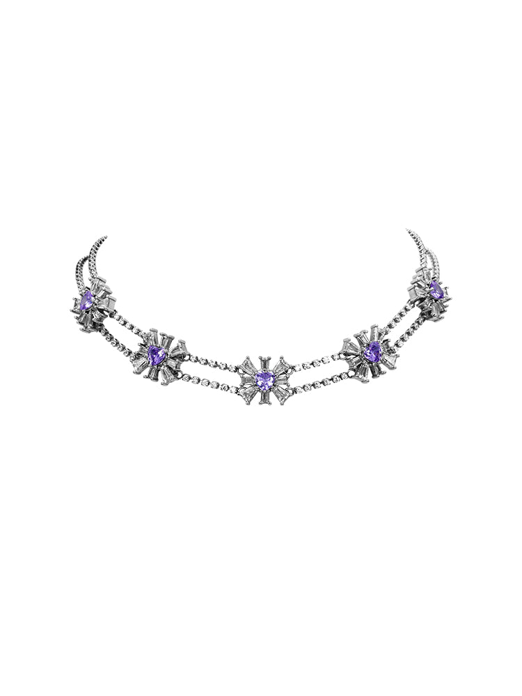 Eternelle French eternal original lavender choker women's high-quality clavicle girlfriend gift